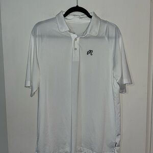 Malbon White Golf Polo Shirt